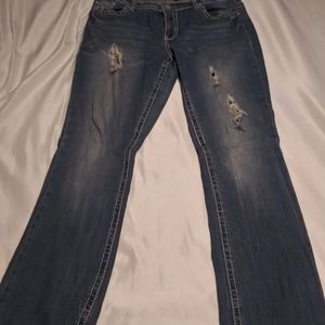 Distressed Denim Jeans